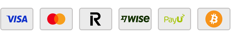 Accepted payment methods